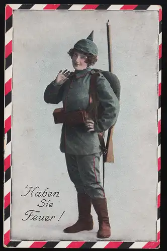 Femme en uniforme avec capot de bouton Postier Hamel 25.1.117