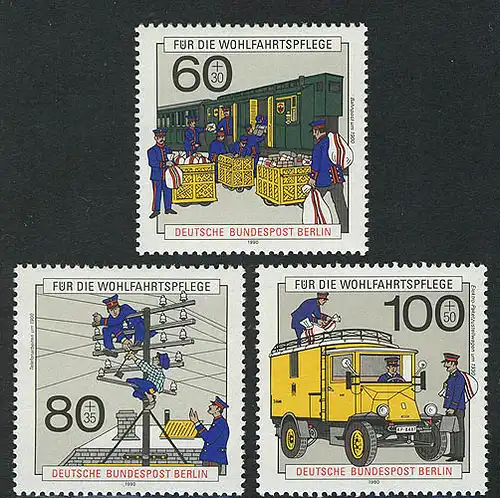 876-878 Wohlfahrt Post 1990, Satz postfrisch **
