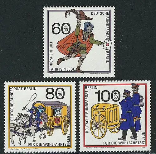 852-854 transport postal de bien-être en 1989, frais de port **