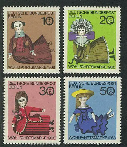 322-325 Wofa Puppen 1968, Satz ** postfrisch