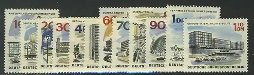254-265 Das neue Berlin 1965, Satz ** postfrisch