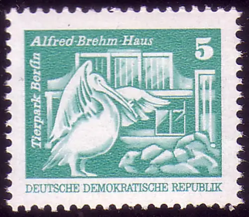 1947 Construction en RDA Petit format 5 Pf ** post-fraîchissement