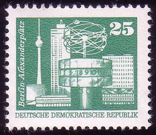 2022 Aufbau in der DDR Kleinformat 25 Pf ** postfrisch