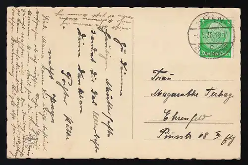 Tochter bringt Mutter Blumen, Mög Mütterlein, der Himmel lohnen, Köln 9.5.1936