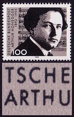 1596III Honegger mit PLF III abgeschräges H, Feld 24, **