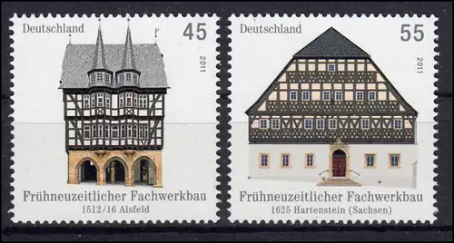 2861-2862 Fachwerkbauten 2011 - Satz postfrisch **