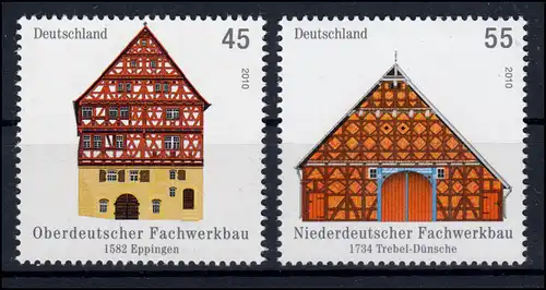 2823-2824 Fachwerkbauten 2010 - Satz postfrisch **