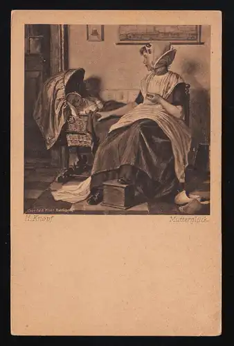 Bonne mère, Bien gardée sommeil, Mère enfant Berceau Hermann bouton, inutile