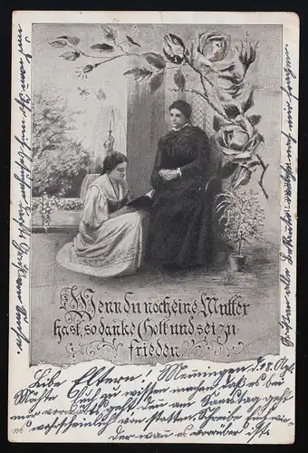 Tochter + Mutter, Wenn du noch eine Mutter hast, Memmingen /Roth 19. + 20.4.1901