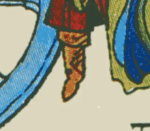 1806I Carl Orff als UR-Paar mit PLF I schwarzer Fleck im Stiefel, Feld 10, O