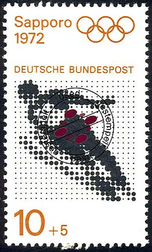 684 Jeux olympiques 10+5 Pf Saut de ski du bloc O