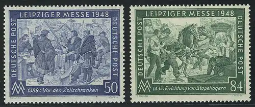 968-968 Leipziger Printemps Foire 1948, set post-freeich **