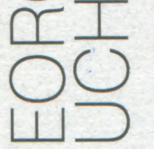 1844 Muche: blaue Flecken im C von MUCHE, Feld 6, **