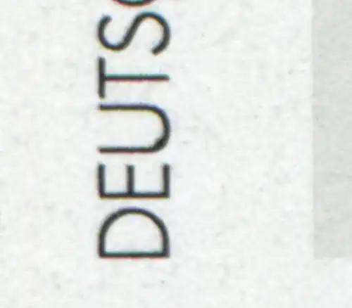 1855 Europe 100 Pf avec double PLF épaissi U et trait rouge, case 6 **