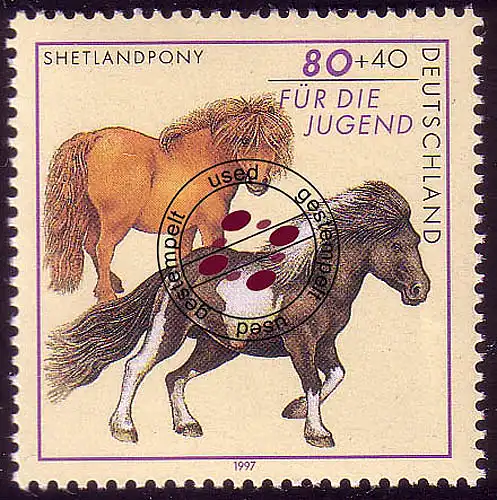 1921 Jugend Pferderassen Shetlandpony O