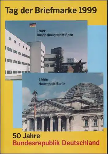 BDPh-Belegemappe Tag der Briefmarke 1999: 50 Jahre Bundesrepublik Deutschland