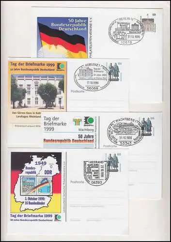 BDPh-Belegemappe Tag der Briefmarke 1999: 50 Jahre Bundesrepublik Deutschland