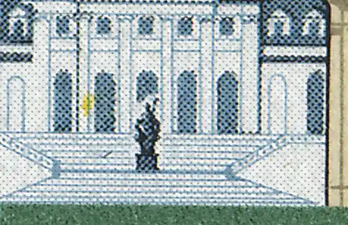 1722VI Fulda: gelber Fleck zwischen beiden Portalen, Feld 36, **