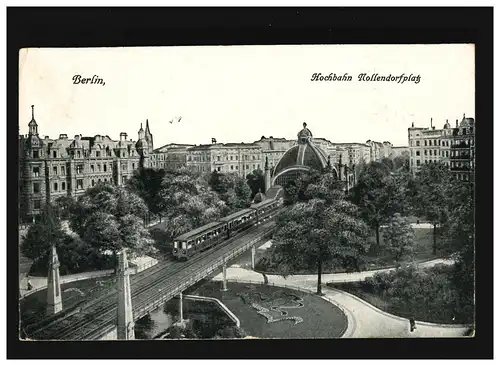 AK Berlin Hochbahn Nollendorfplatz, Berlin 13.05.1918
