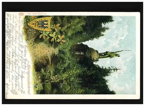 AK Hermannskönmmal Detmold, Dethmolt 3.8.1900 / Unna 3.8.8.200