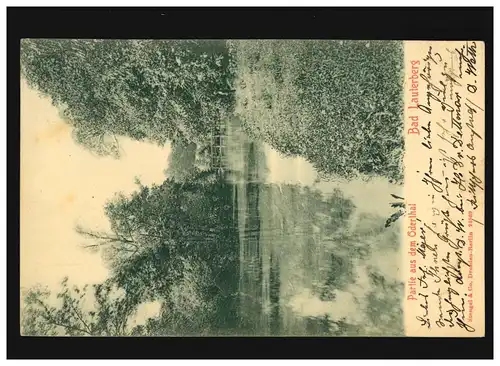 AK Bad Lauterberg Partie de l'Oderthal, Lauterberg/Hanovre 06.06.1903