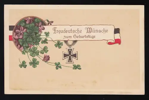 Félicitations pour les anniversaires de la Fête de Fidélité, Croix de Fer Veilchen, Stade 24.6.1915