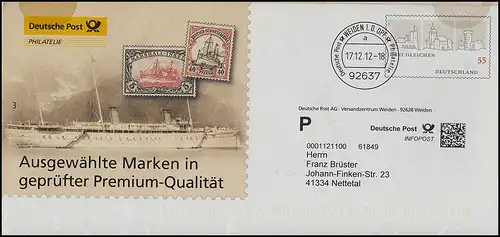 Lettre en plus F 634 Trois Equivalents - Qualité Premium vérifiée WEIDEN 17.12.2012