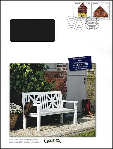 Plusschrief Schifffelle Schweizwerkbau Eppingen +Trebel GARPA Cologne - BZ 21 00.00.12