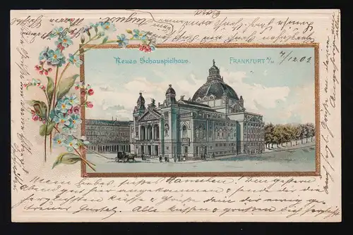 Neues Schauspielhaus Frankfurt a.M. Blumen, Frankfurt /Frankenthal 7.+ 8.12.1902