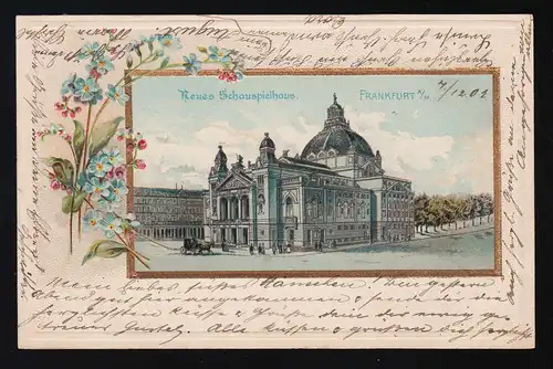 Nouveau théâtre Francfort a.M. Blumen, Francfort /Frankenthal 7.+ 8.12.1902