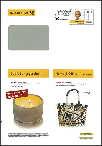 Lettre de plus EAI B 88/5 Dialogue Portrait des femmes 79 cent Coque de pierre Carrybag 2016