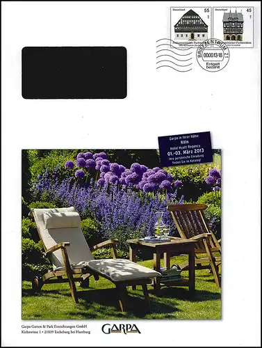 Plusbrief Deckblatt Fachwerkbau Hartenstein+Alsfeld GARPA Köln - BZ 21 00.00.13