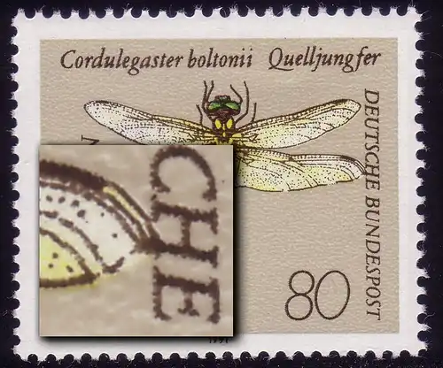 1551 Libelules 80 Pf, PLF rupture ligne inférieure, case 15, **