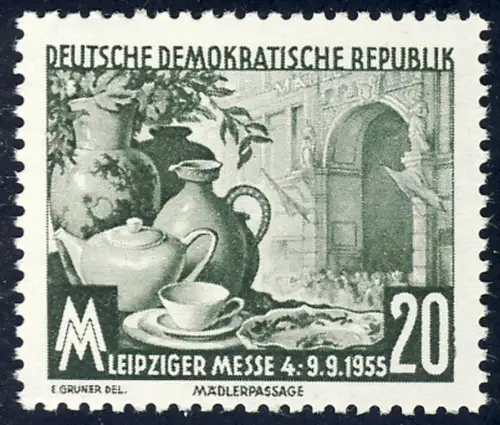 480 XII Leipziger Herbstmesse 20 Pf Wz.2 XII, postfrisch **