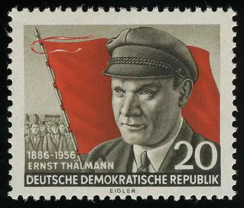 520A XI Ernst Thälmann, gezähnt, Wz.2 XI ** postfrisch