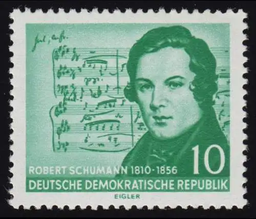 541 Robert Schumann 10 Pf ** frais de port