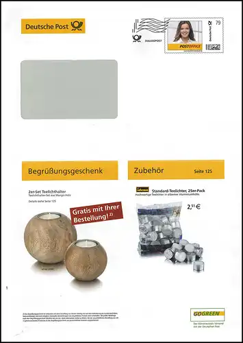 Lettre de plus EAI B 88/2 Dialogue Portrait des femmes 79 centimes de lumières à thé 2016