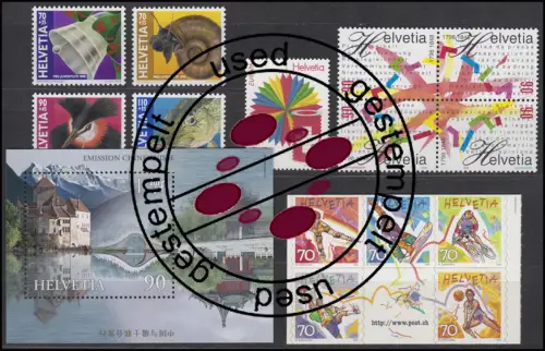 1633-1671 Suisse-Naturan 1998 complet, cacheté