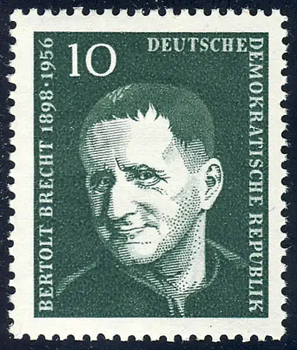 593 Bertolt Brecht 10 Pf ** postfrisch