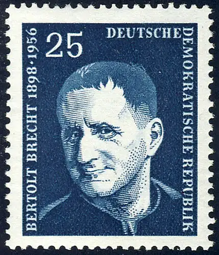 594 Bertolt Brecht 25 Pf ** frais de port