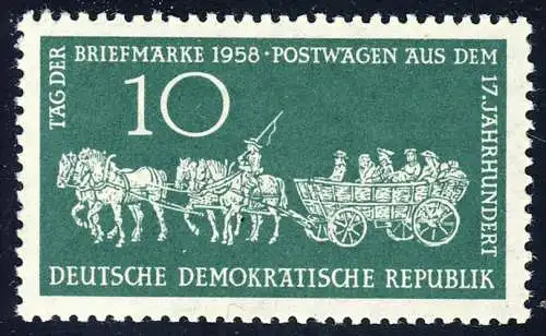 660 Tag der Briefmarke 10 Pf ** postfrisch