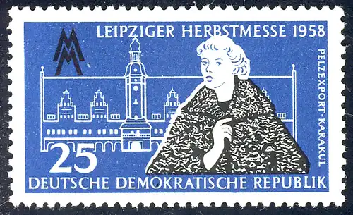 650 Leipziger Herbstmesse 25 Pf ** postfrisch