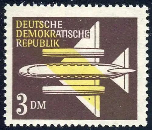 614 Flugpost 3 DM ** postfrisch