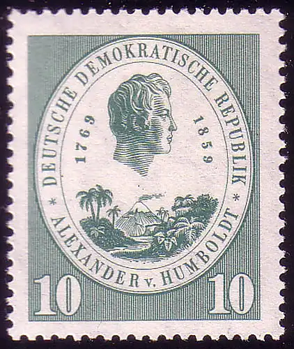 684 Alexander von Humboldt 10 Pf ** post-fraîchissement