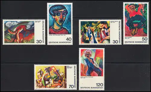 798ff Expressionnisme I, II et III 1974: 3 phrases complètes, set ** post-fraîchissement