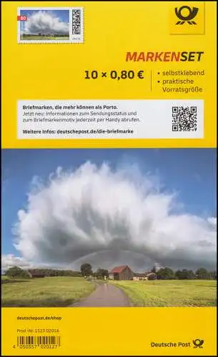 FB 107 Événements célestes: orage, feuille 10x 3617, **