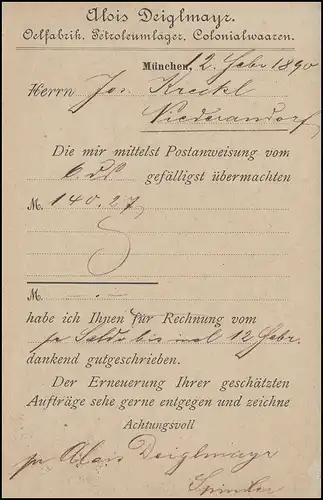 Bayern P 34/05, point 5 Pfila DV 89: MÜNCHEN III 12.3.90 vers Niederaudorf