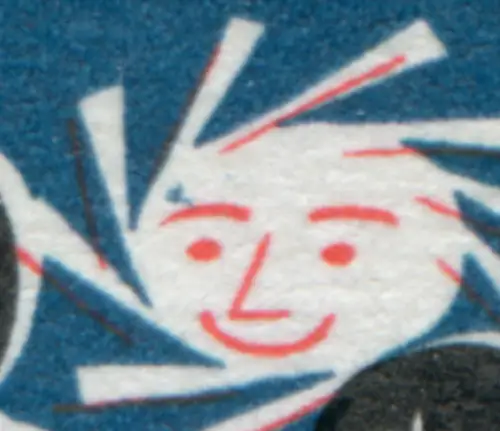 372I Wofa 40 Pf avec PLF I tache bleue au soleil, boîte 3, **