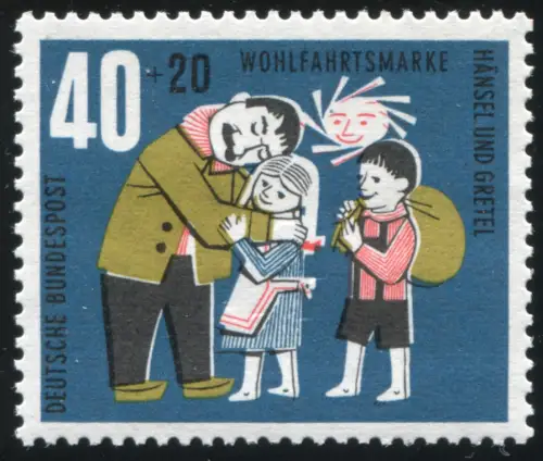 372I Wofa 40 Pf mit PLF I blauer Fleck in der Sonne, Feld 3, **