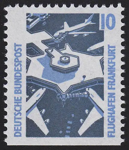 1347D u Sehenswürdigkeiten 10 Pf Flughafen Frankfurt/Main, ** postfrisch